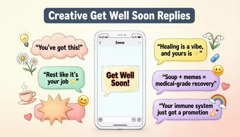 Creative Get Well Soon Replies