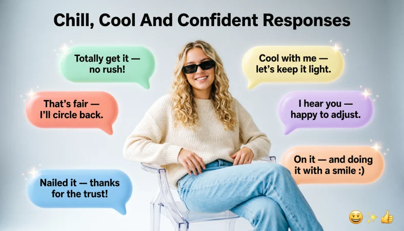 Chill, Cool And Confident Responses
