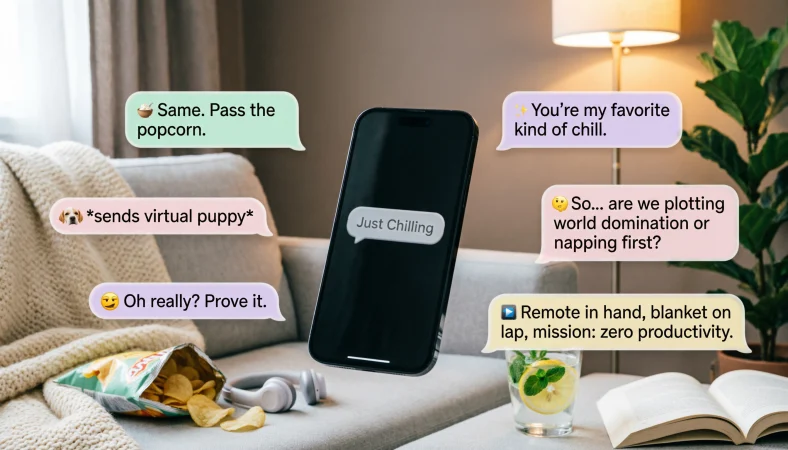 Playful Replies to “Just Chilling”