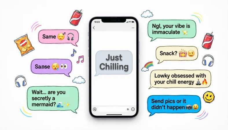 Gen Z Style Replies to “Just Chilling”
