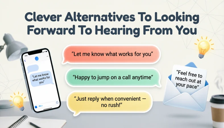 Clever Alternatives To Looking Forward To Hearing From You