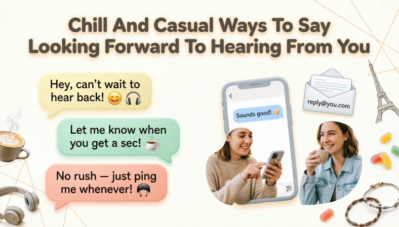 Chill And Casual Ways To Say Looking Forward To Hearing From You