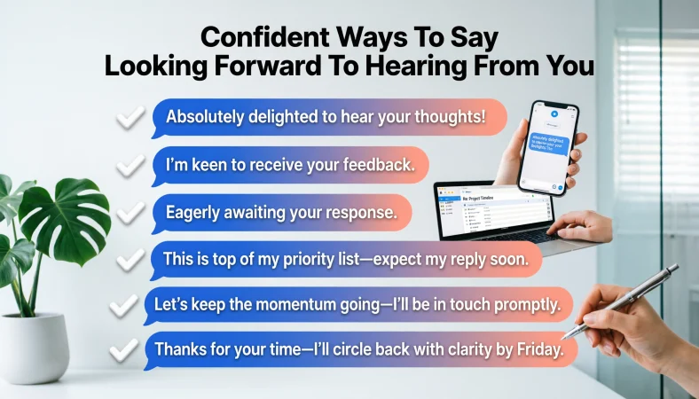 Confident Ways To Say Looking Forward To Hearing From You