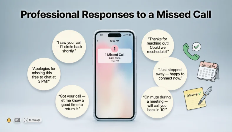 Professional Responses to a Missed Call