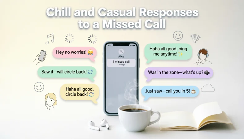 Chill and Casual Responses to a Missed Call