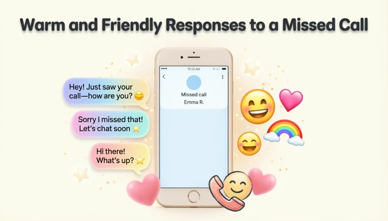 Warm and Friendly Responses to a Missed Call
