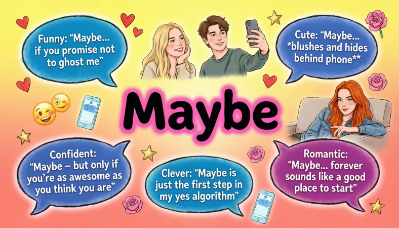 Flirty replies to “maybe”