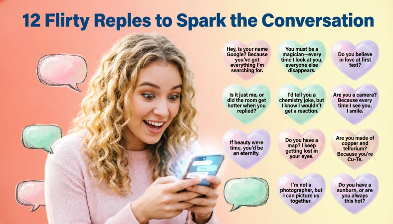Flirty replies when surprised