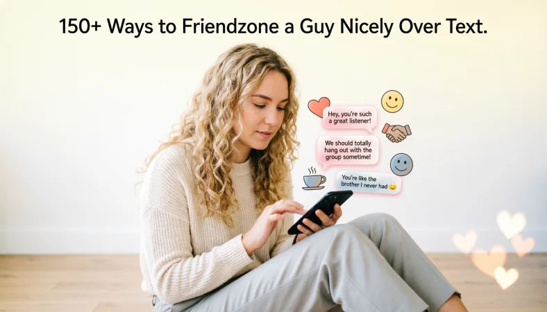 Friendzone a guy nicely over text