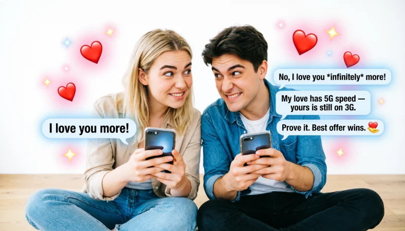 Funny replies to “I love you more”