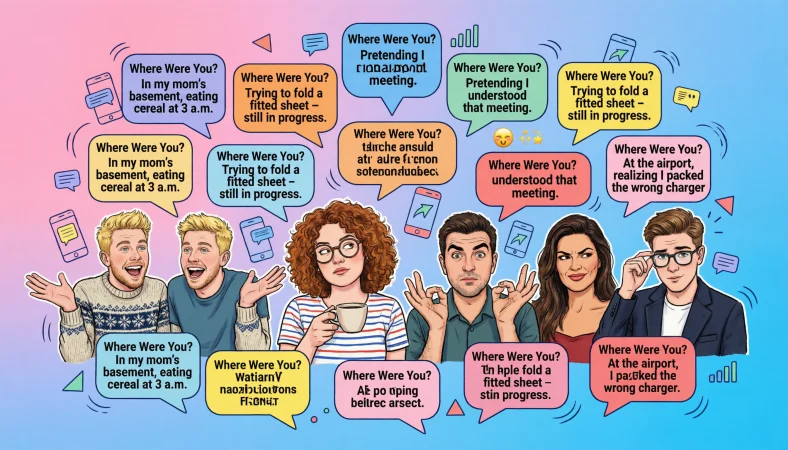 Funny replies to “where were you”