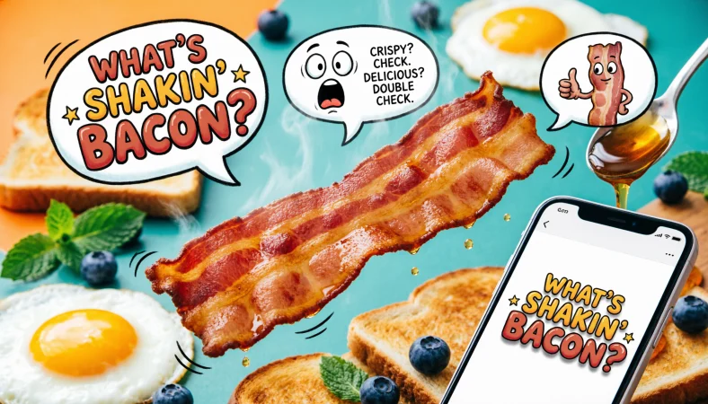 funny responses to whats shakin bacon