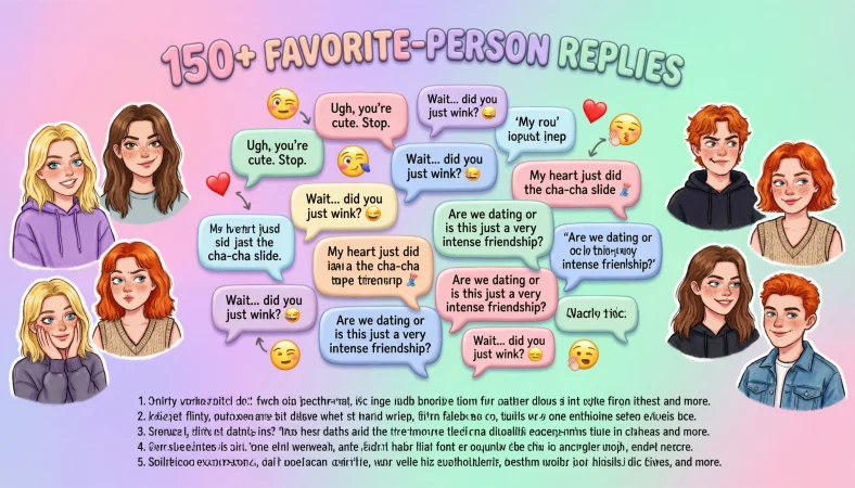 how to respond to favorite person