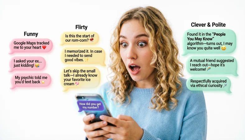 Replies to “how did you get my number”