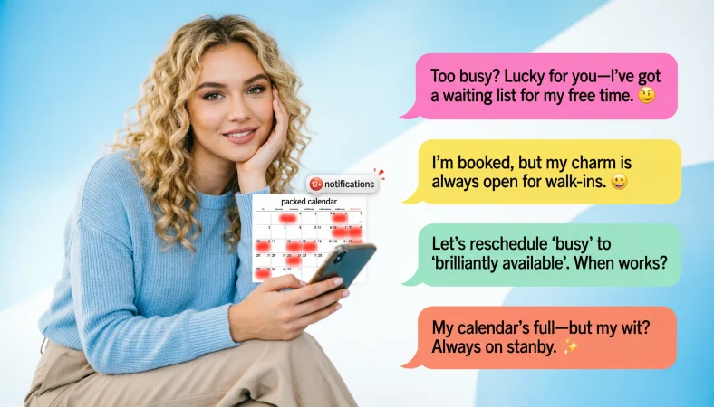 Replies to “I’m too busy”