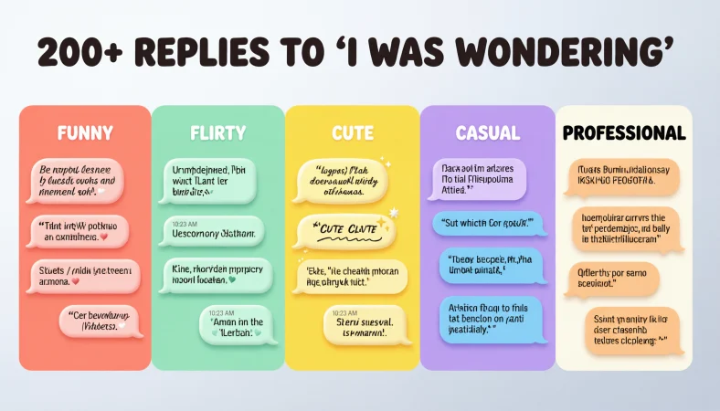 Reply to “I was wondering”