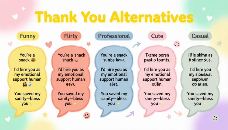 Thank you alternatives