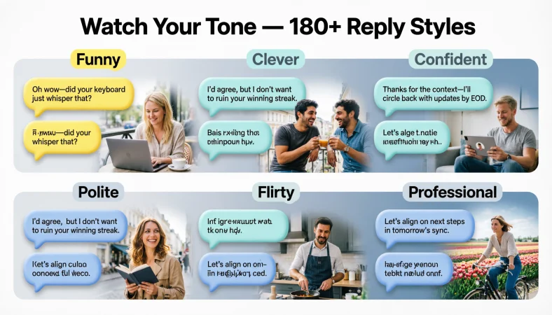 Watch your tone replies
