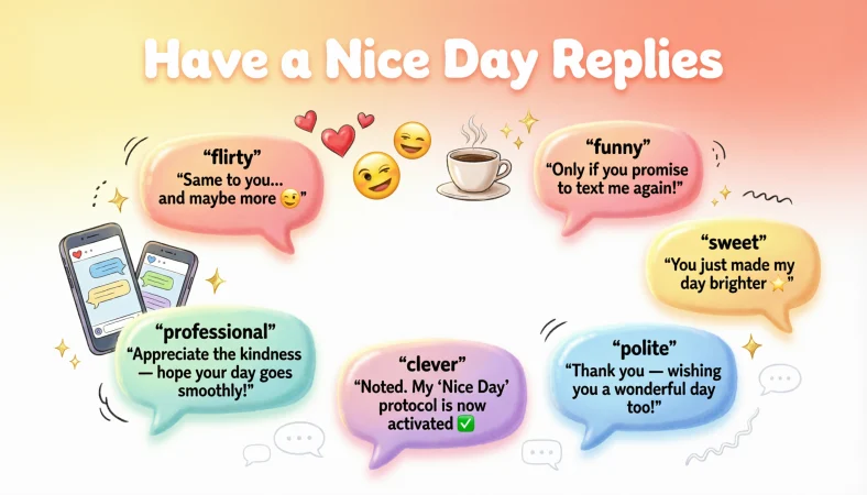 Have a nice day replies