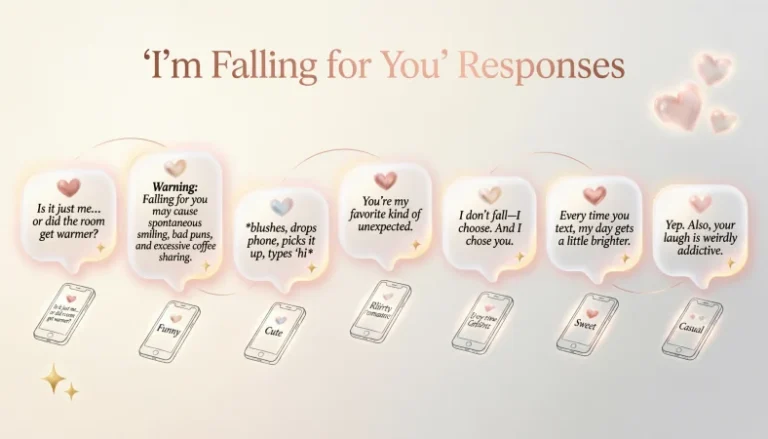I’m falling for you responses