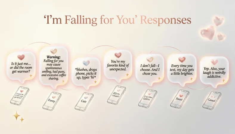 I’m falling for you responses