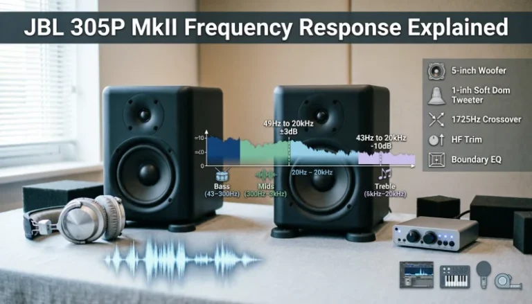 jbl 305p mkii frequency response