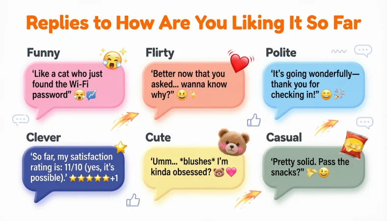 Replies to how are you liking it so far