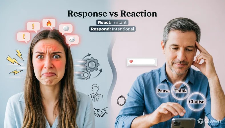 response vs reaction