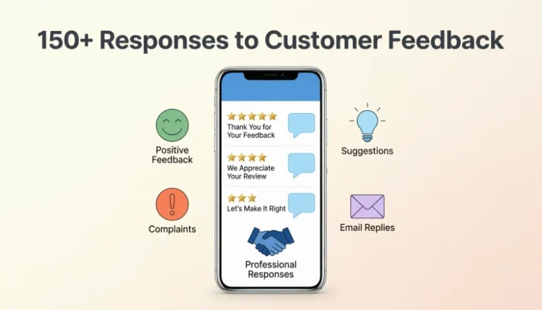 response to customer feedback